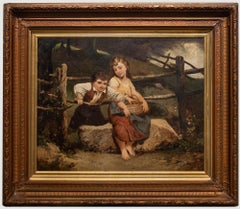 H. Beroner - Late 19th Century Oil, The Little Foragers