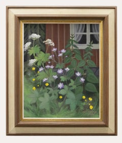 H. Filipsson – Öl, Cottage Garden, H. Filipsson, 1970