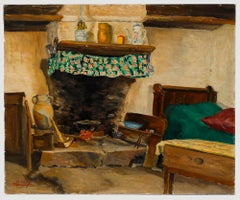H. Gouy - Début du 20e siècle Huile, Chambre et Pot-au-feu