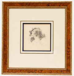 H. Harding - Fine 1822 Graphite Drawing, Romantic Gentleman