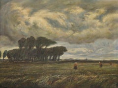 H. Kugel - Dutch School 1923 Oil, Windswept Landscape