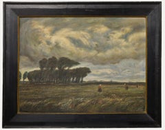 H. Kugel - Dutch School 1923 Oil, Windswept Landscape