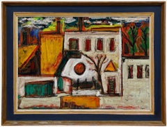 H. Peer - Gerahmtes Öl des 20. Jahrhunderts, Ein Spaziergang in der Stadt