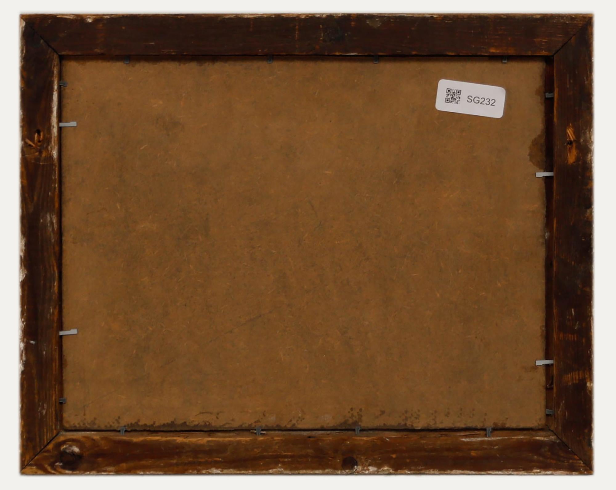 H. Simpson - Gerahmtes Öl aus der Mitte des 20. Jahrhunderts, Nature's Noise (Beige), Landscape Painting, von Unknown