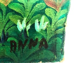 Haitian Countryside Folk Art Painting