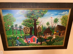 Haitian Village Scene