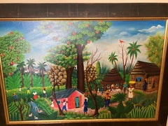 Haitian Village Scene