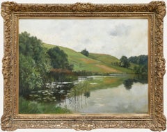 Halberg-Krauss (1874-1951) - Anfang 20. Jahrhundert Öl, Egglburger See