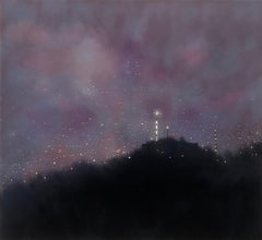 Halogen Forest #7, Oil on Canvas Painting by Dennis Ekstedt, 2024