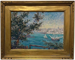 Hamilton Harbor, Bermuda, American Impressionist, 20th Century, Seascape