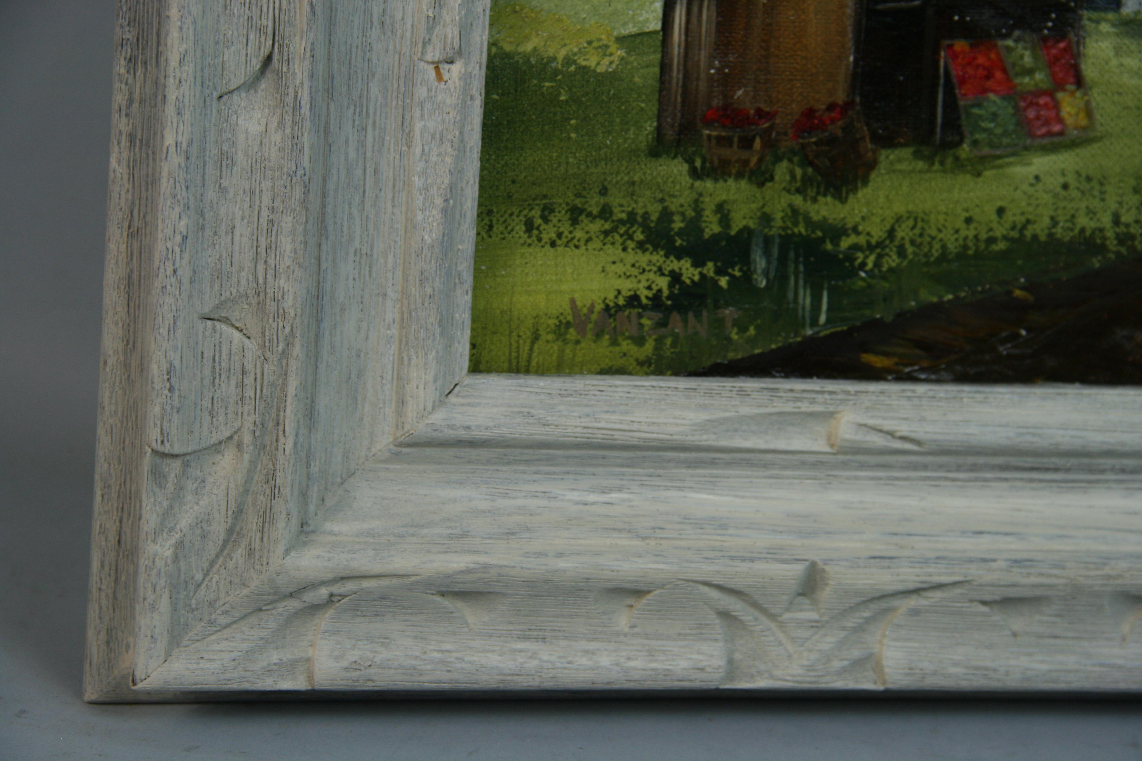 Hamptons  Farm Stand landscape Painting For Sale 4