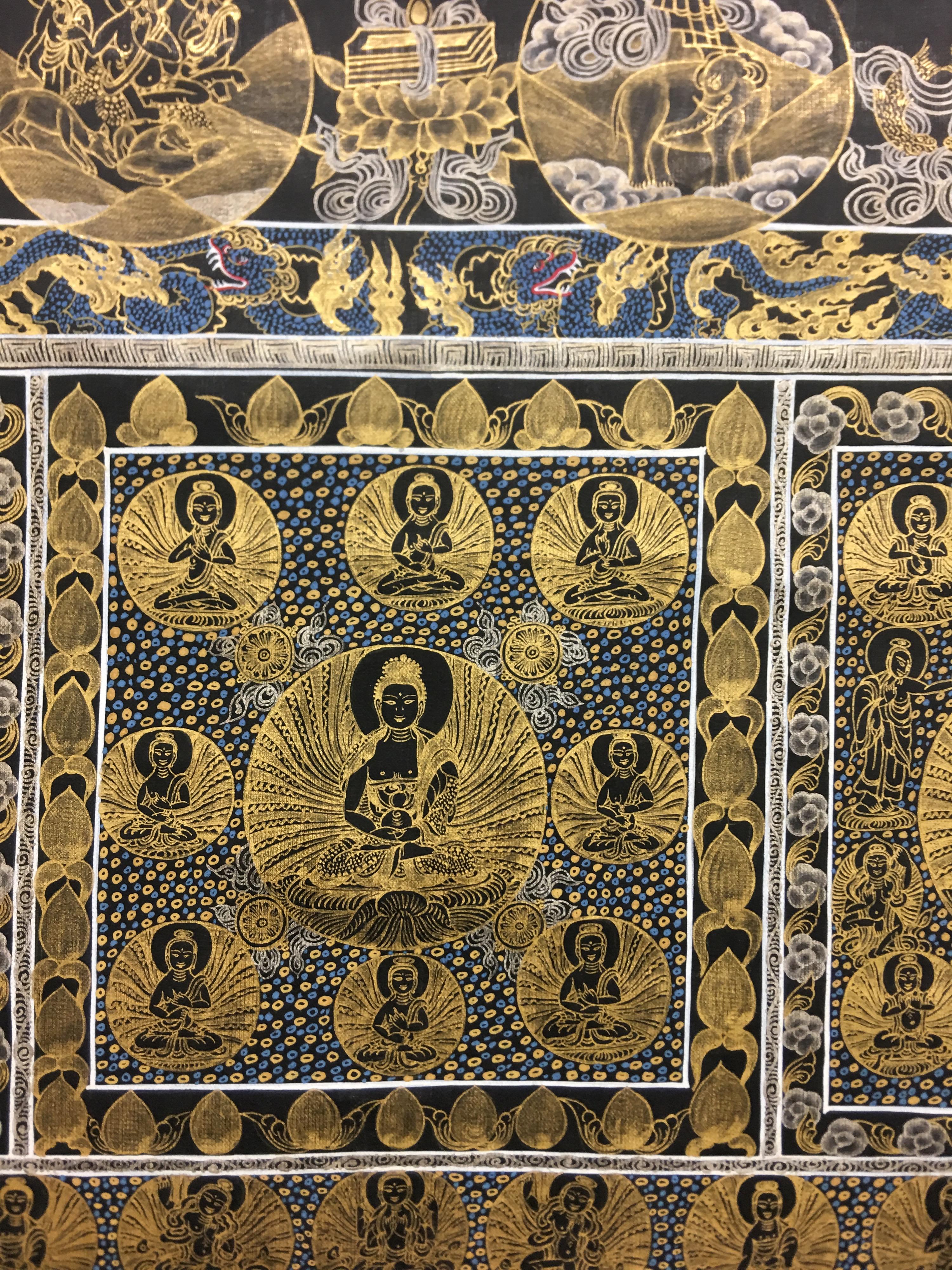 buddha gold painting