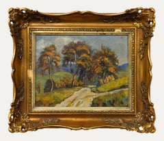 Hans Gaugler (1892-1978) - Framed Mid 20th Century Oil, Late Summer in Swabia