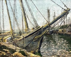 Harborside Painting of “The Old Wreck”