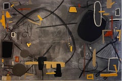 Hard Conversations di Murray Duncan, tecnica mista su tavola d'artista