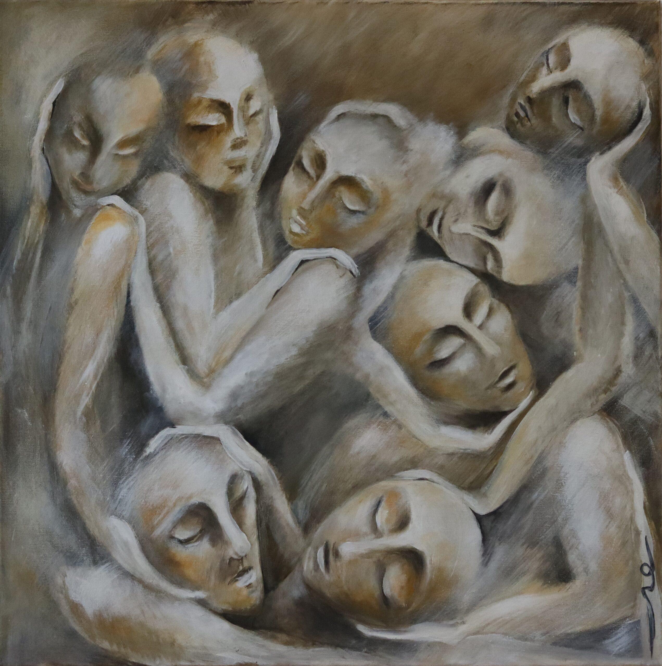 Harmony von Nour Khwies – Painting von Unknown