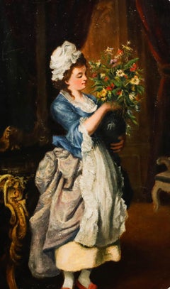 Harriet Seabrough  - Late 19th Century Oil, Flower Arranging