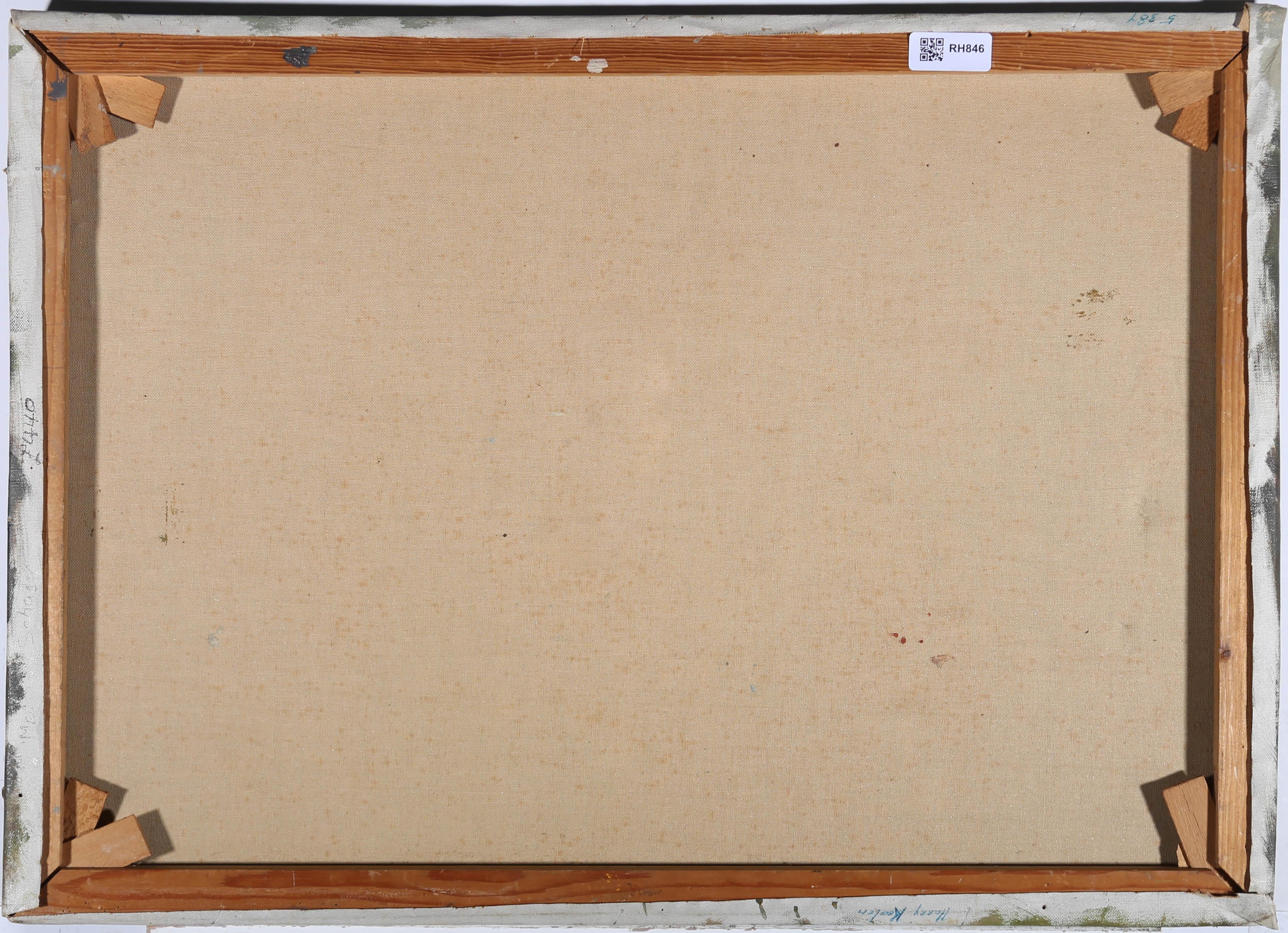 Harry Kooren - Début du 20e siècle Huile, Personnage dans une cour de ferme en vente 1