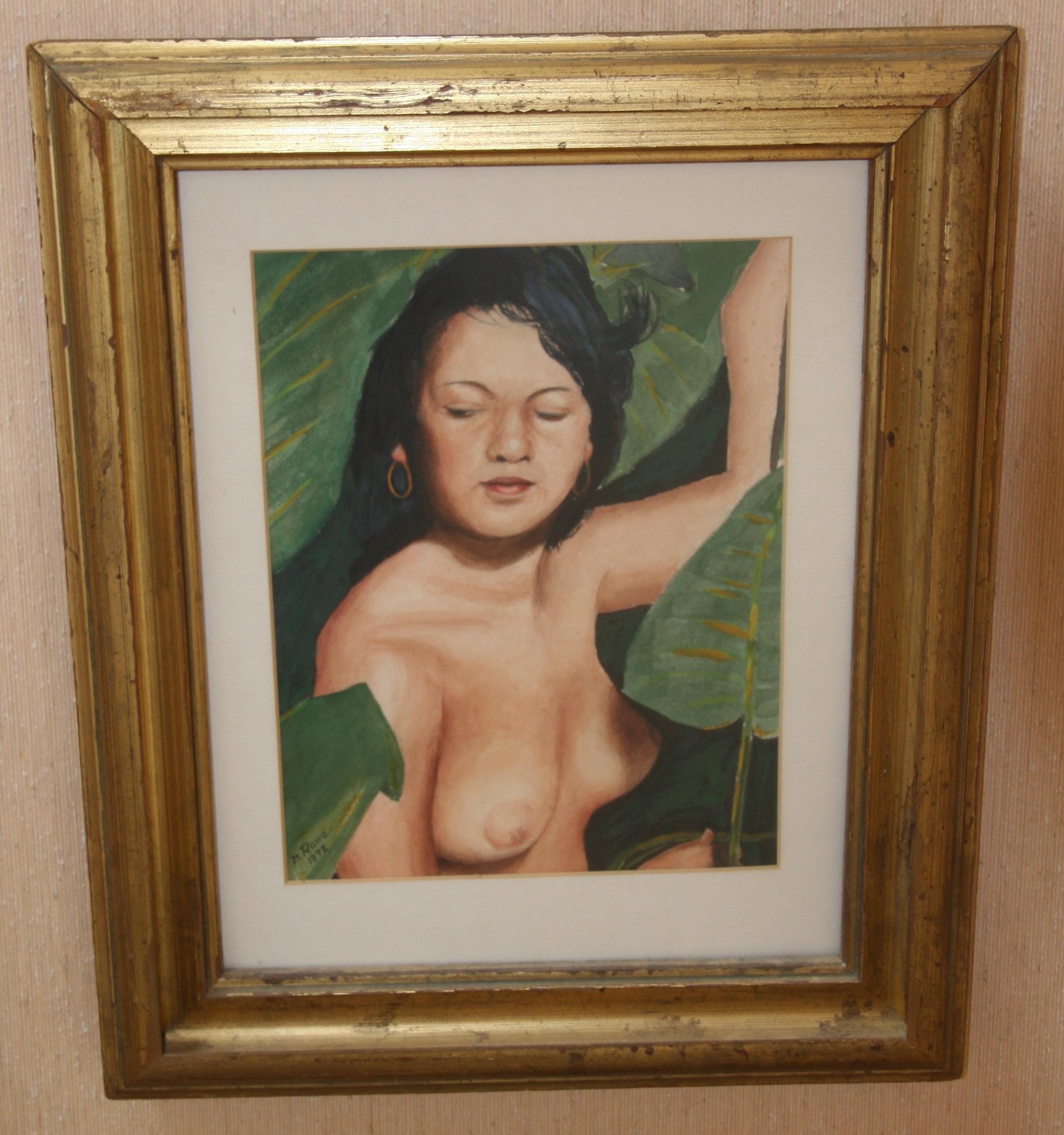 4068 Hawaiian exotic nude pastel painting
Image size 13.3x10.5