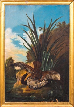 Hawk Attacking A Duck, 18th Century 