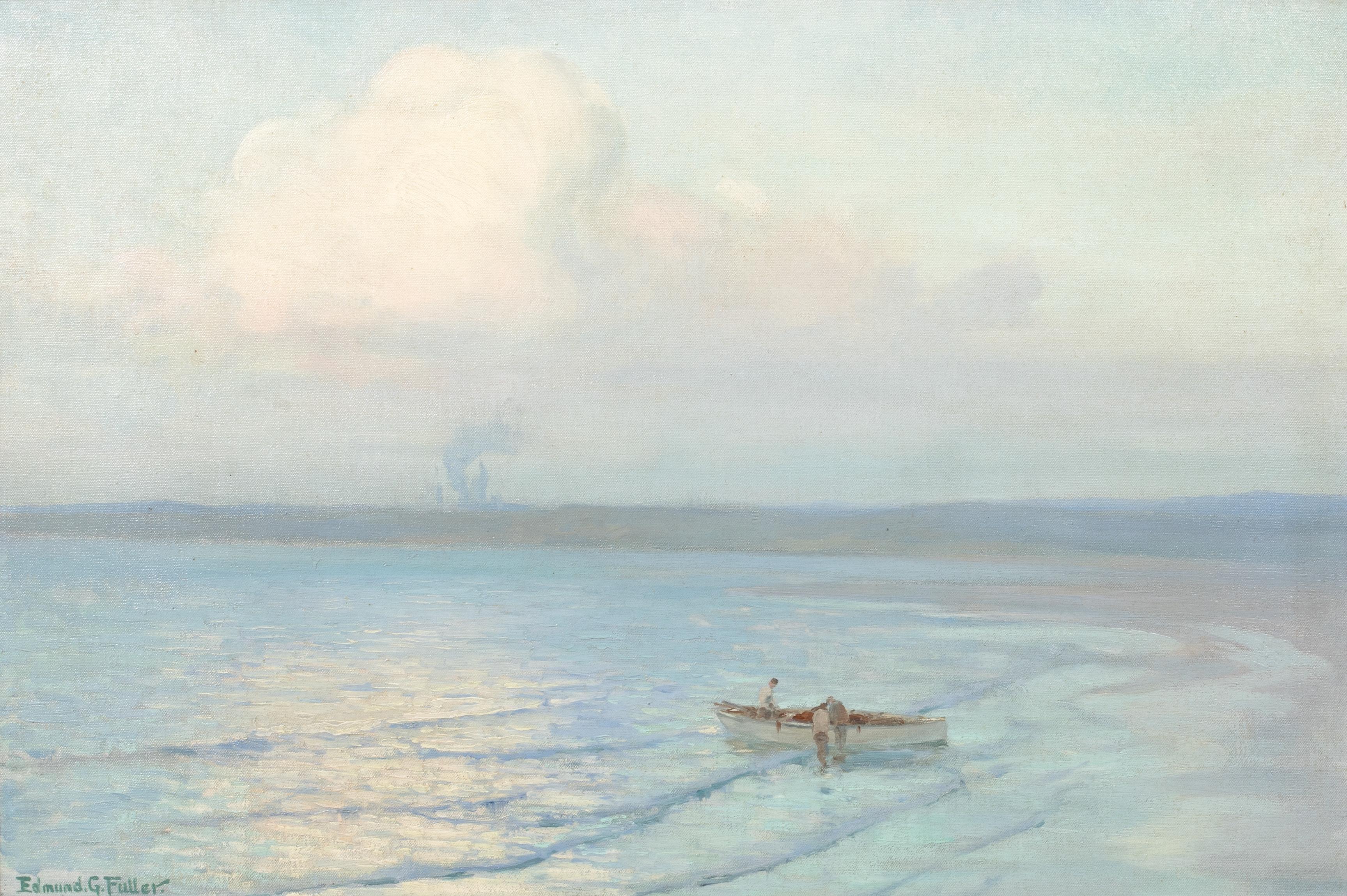 Hayle, Cornwall, 19. Jahrhundert  von EDMUND FULLER (1858-1944) (Grau), Landscape Painting, von Unknown