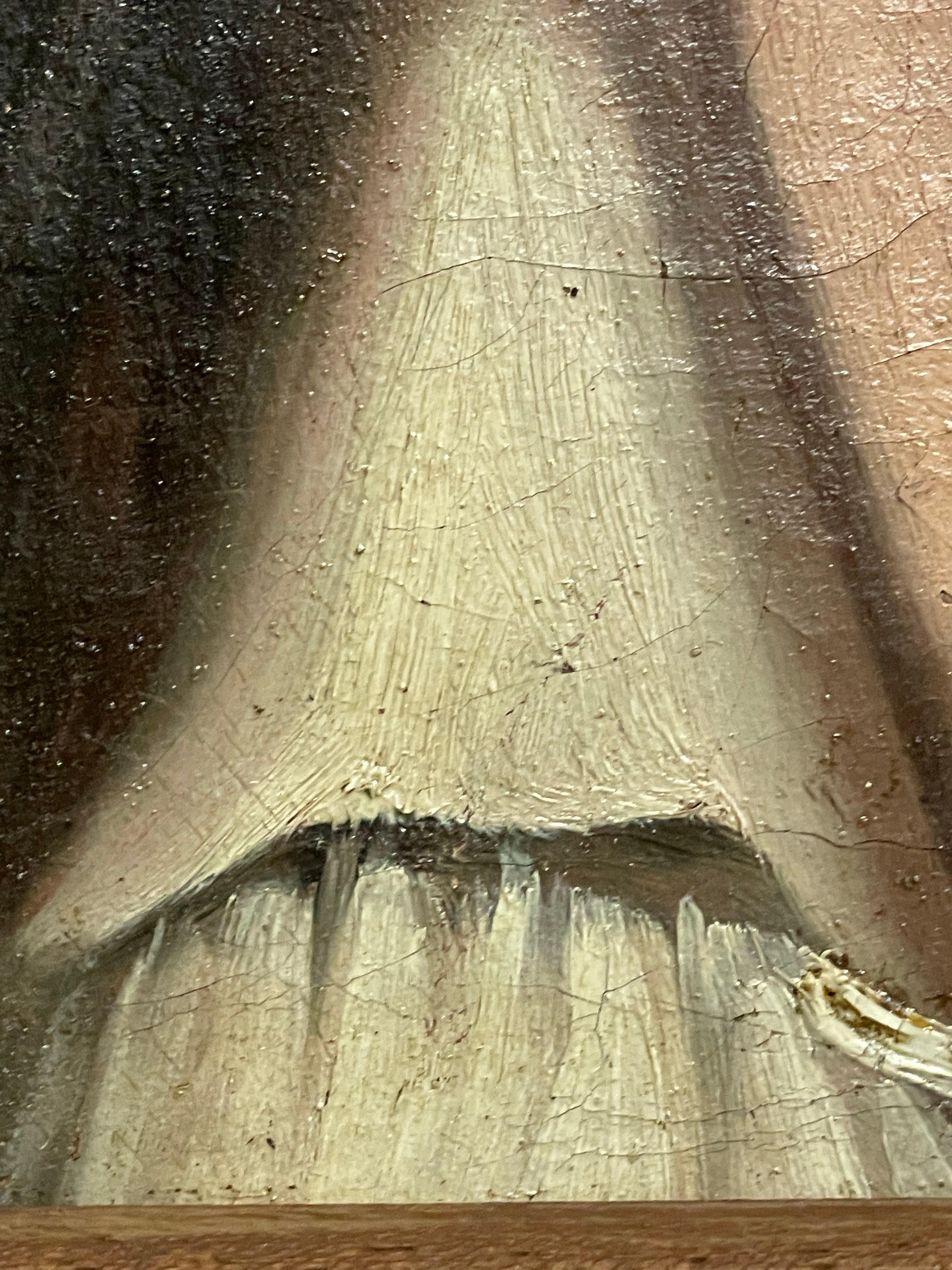 Kopfstudie eines jungen Mannes mit offenem Kragen, Französische Schule um 1820-1840 im Angebot 4