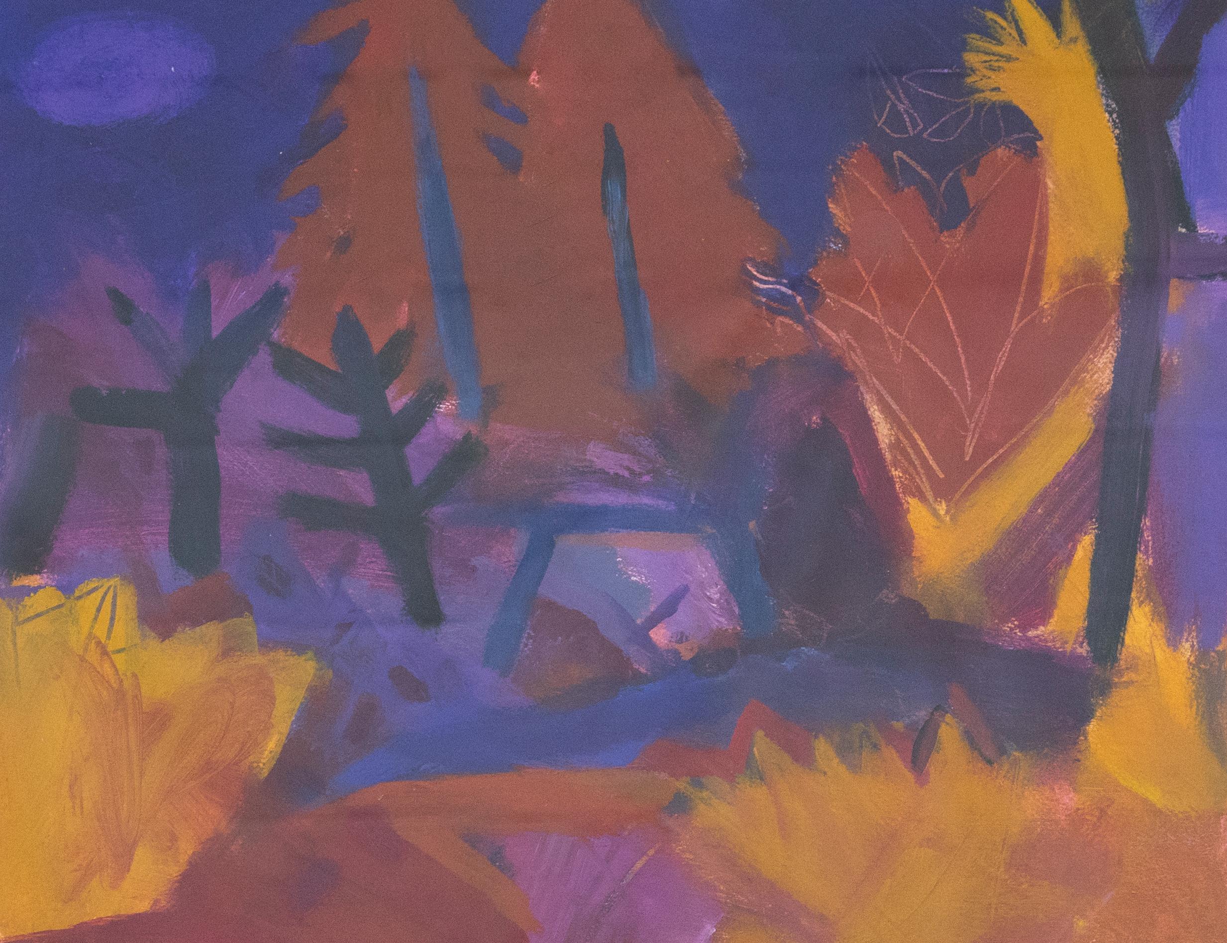 Heather Hodgson - Contemporary Acrylic, Infrarot-Wald – Painting von Unknown