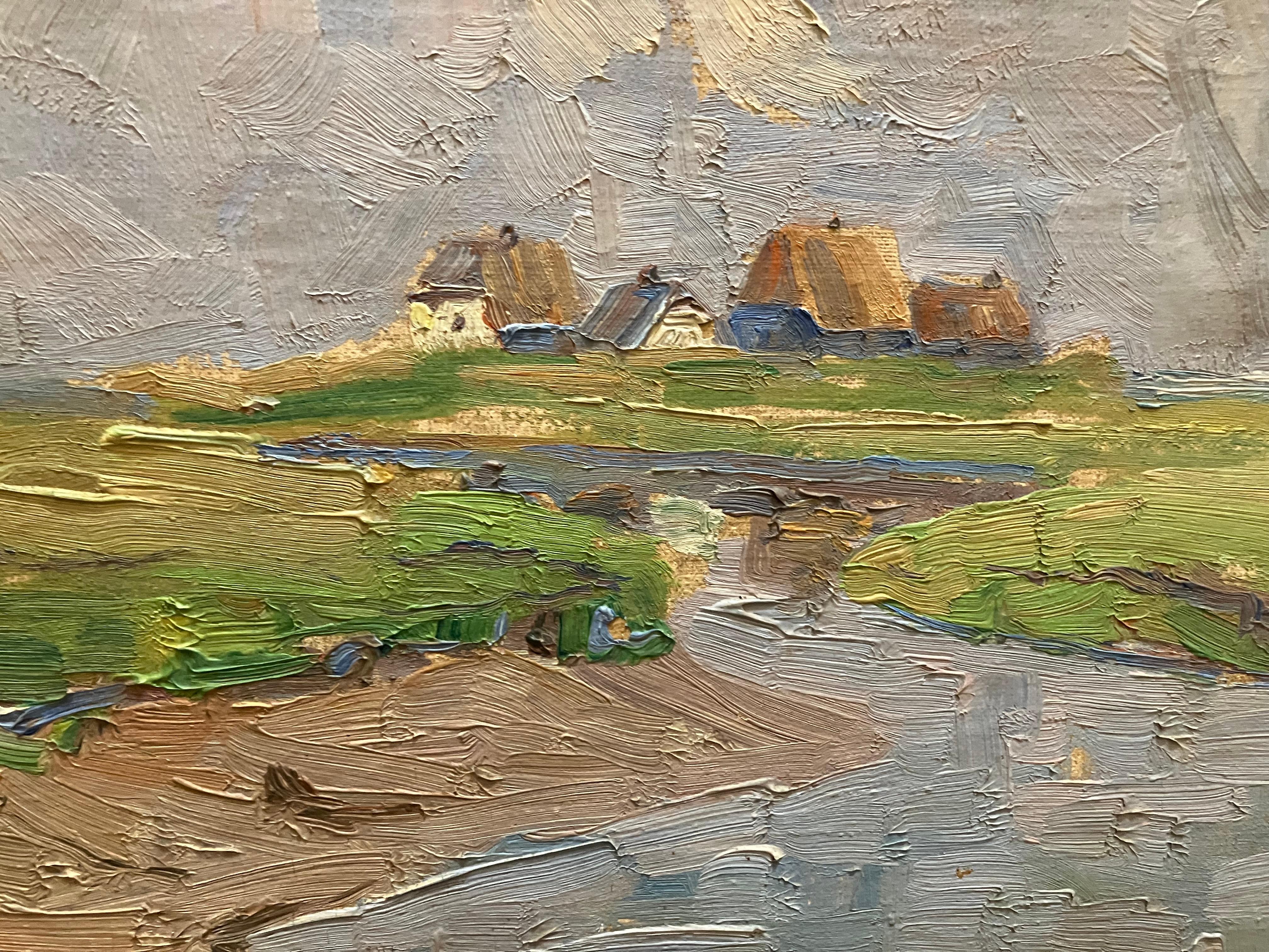 Paesaggio polacco impressionista di Heinrich Tupke in vendita 1