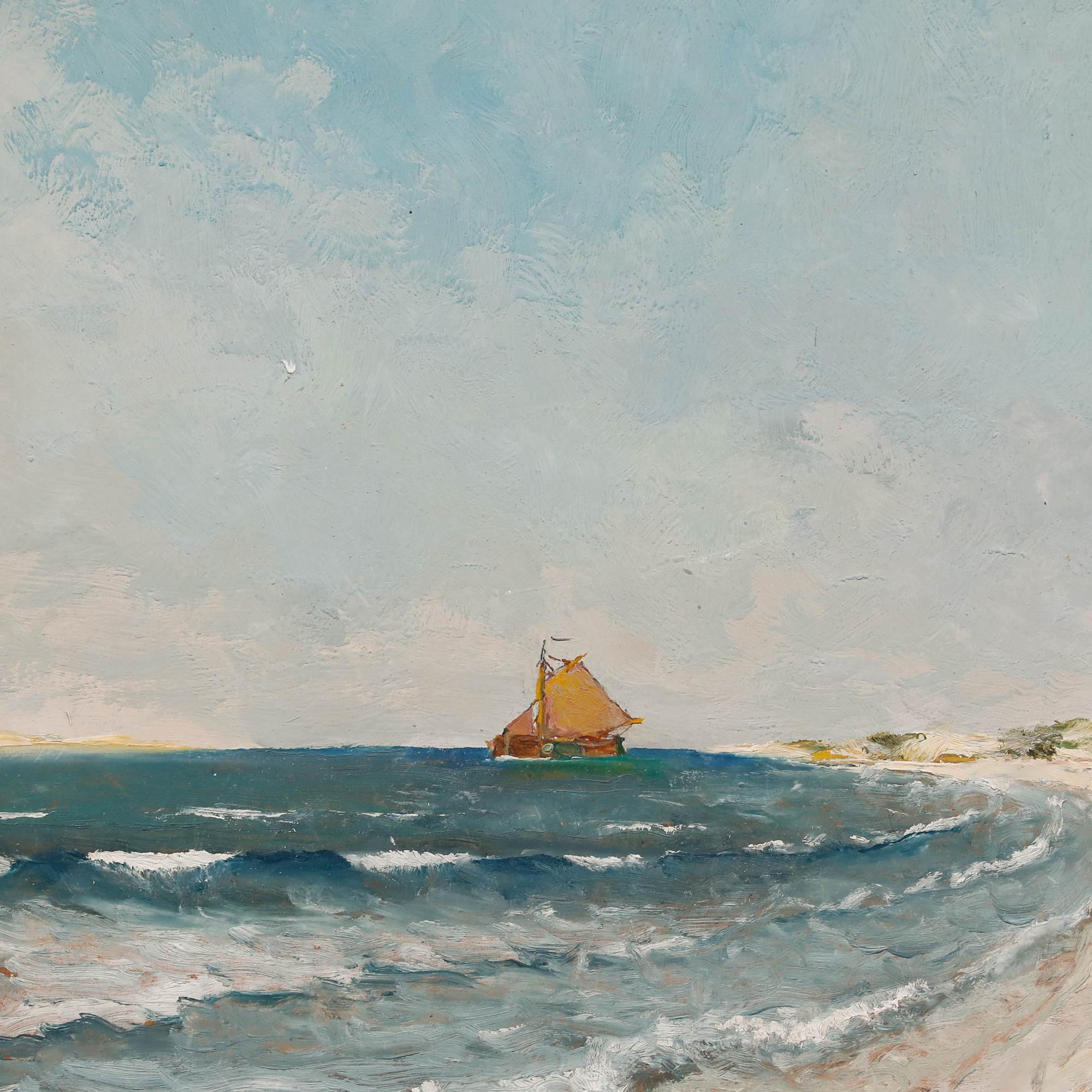 Heinz Mindermann - Óleo del siglo XX, La costa de Norderney en venta 1