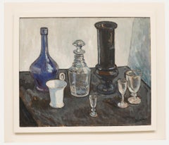 Henk Maas (1924-2005) - Niederländische Schule 1959 Öl, blaues Glas