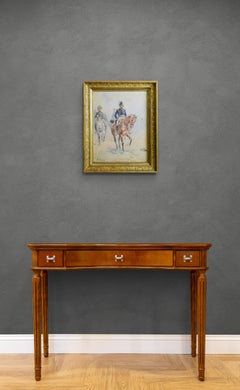Henri Louis DUPRAY (1841-1909) "Officiers à cheval"