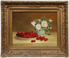 Henri Rolland (1897-1941) - Early 20th Century Oil, Still Life with Cherries