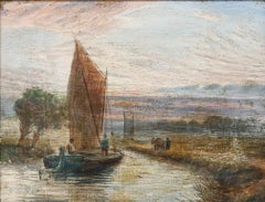 Henry Baines - 1874 Oil, Red Sky at Night