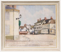 Henry Bishop (1868-1939) - Framed Mid 20th Century Oil, A Quiet French Square