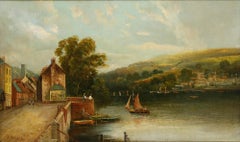 Henry Hotham Harris (c.1805-1865) - Late 19th Century Oil, Dartmouth Harbour