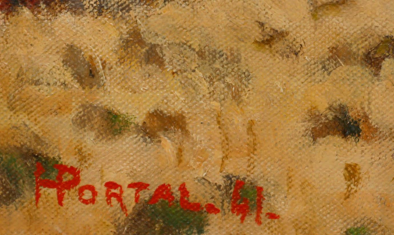 Henry Portal (1890-1982) - 1941, huile, paysage d'automne en vente 1