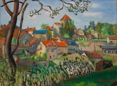 Henry Portal (1890-1982) - 1946 Öl, Der Glockenturm