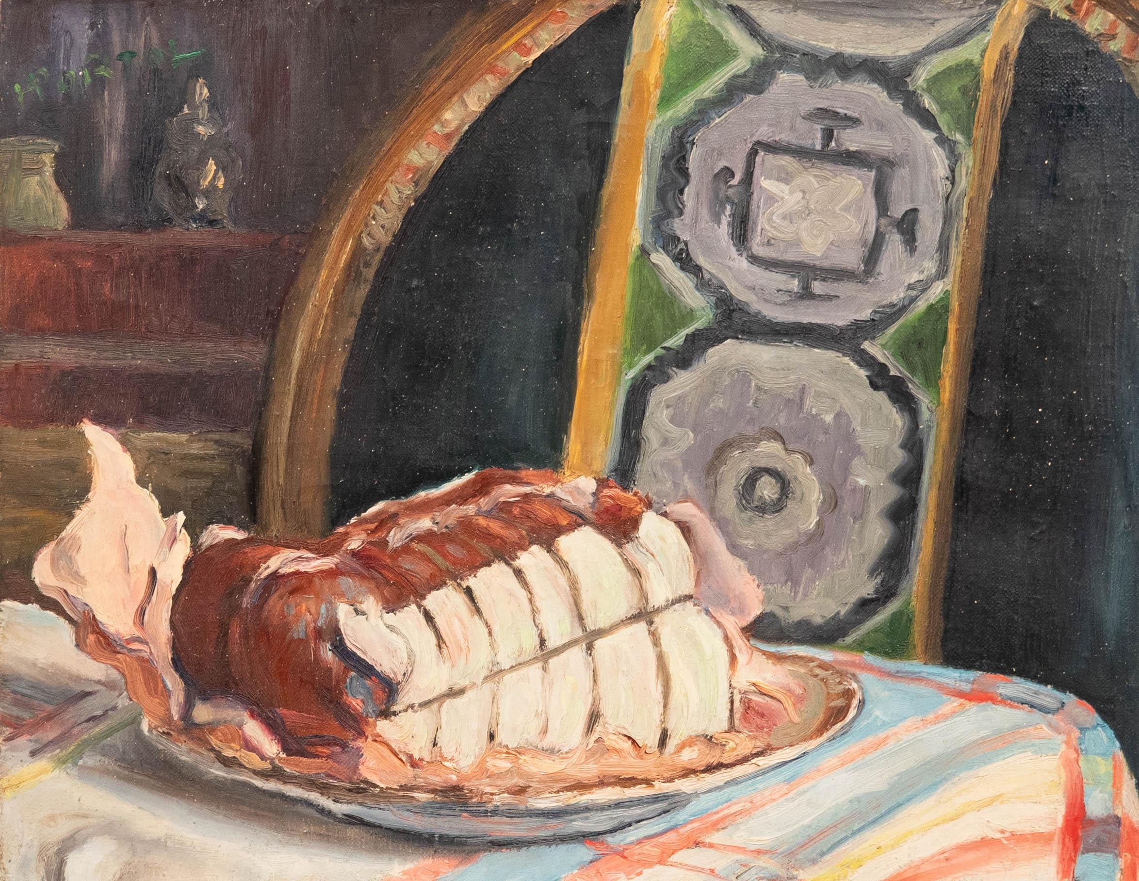 Henry Portal (1890-1982) - Huile du milieu du 20e siècle, un joint de requin - Painting de Unknown