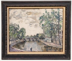 Herand Gulbenkian (1880-1968) - Mid 20th Century Oil, Pont Neuf bridge