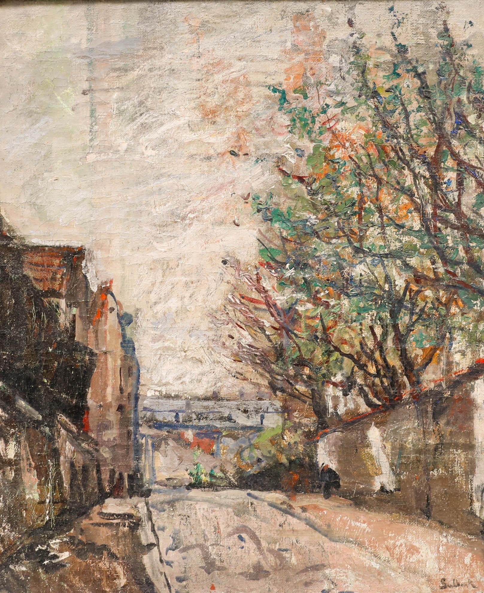 Herand Gulbenkian (1880-1968) - Mid 20th Century Oil, The Tree Lined Street - Painting by Unknown