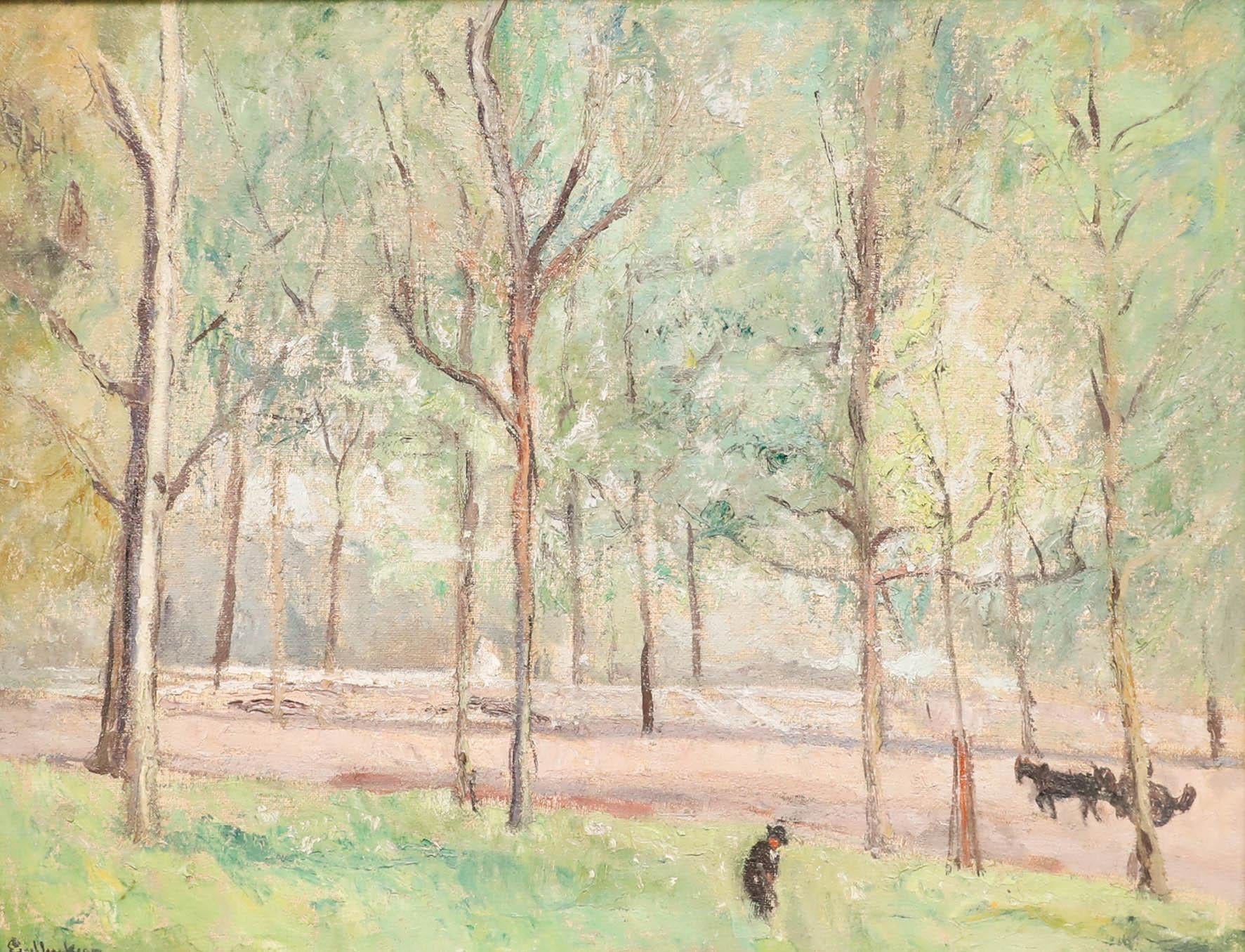 Herand Gulenkian (1880-1968) - Mid 20th Century Oil, Summer Ploughing - Painting by Unknown