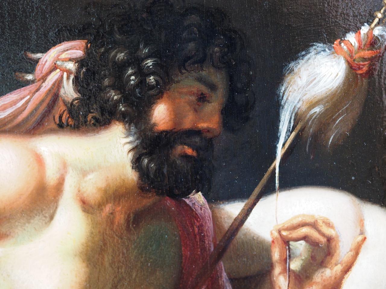Hercules and Omphale, Old Master Painting, Mannerism, Baroque, Mythology, Prague For Sale 5
