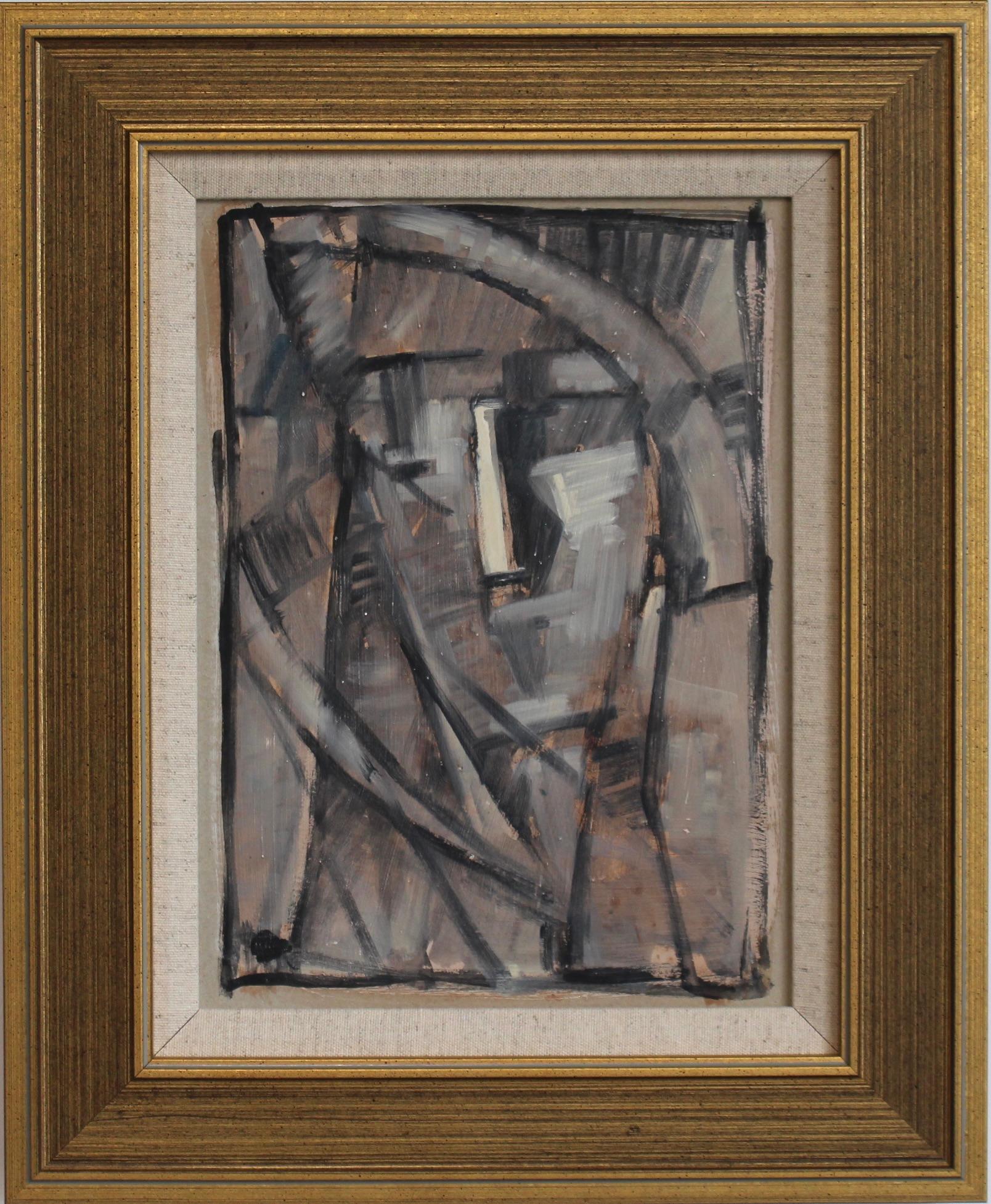 Hidden Portraits XXIV, Acrylic on Board, Framed, Circa 1980s