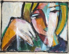 Hidden Portraits XXX, Acrylic on Canvas, Modern, Circa 1980s, Framed