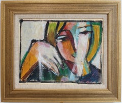 Hidden Portraits XXX, Acrylic on Canvas, Modern, Circa 1980s, Framed