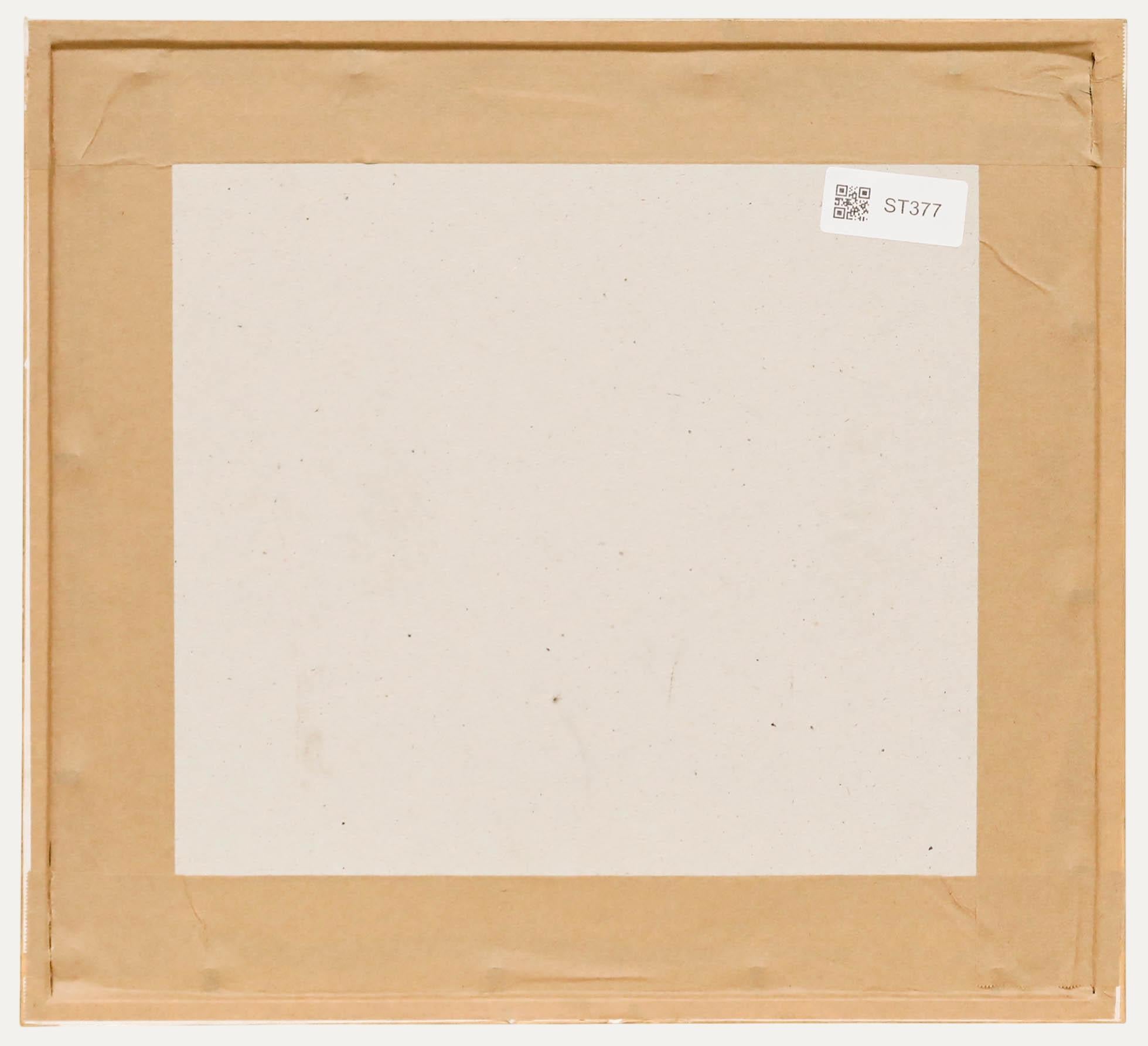 Hieber - 1918 Huile, Baigneurs dans la forêt - Marron Nude Painting par Unknown