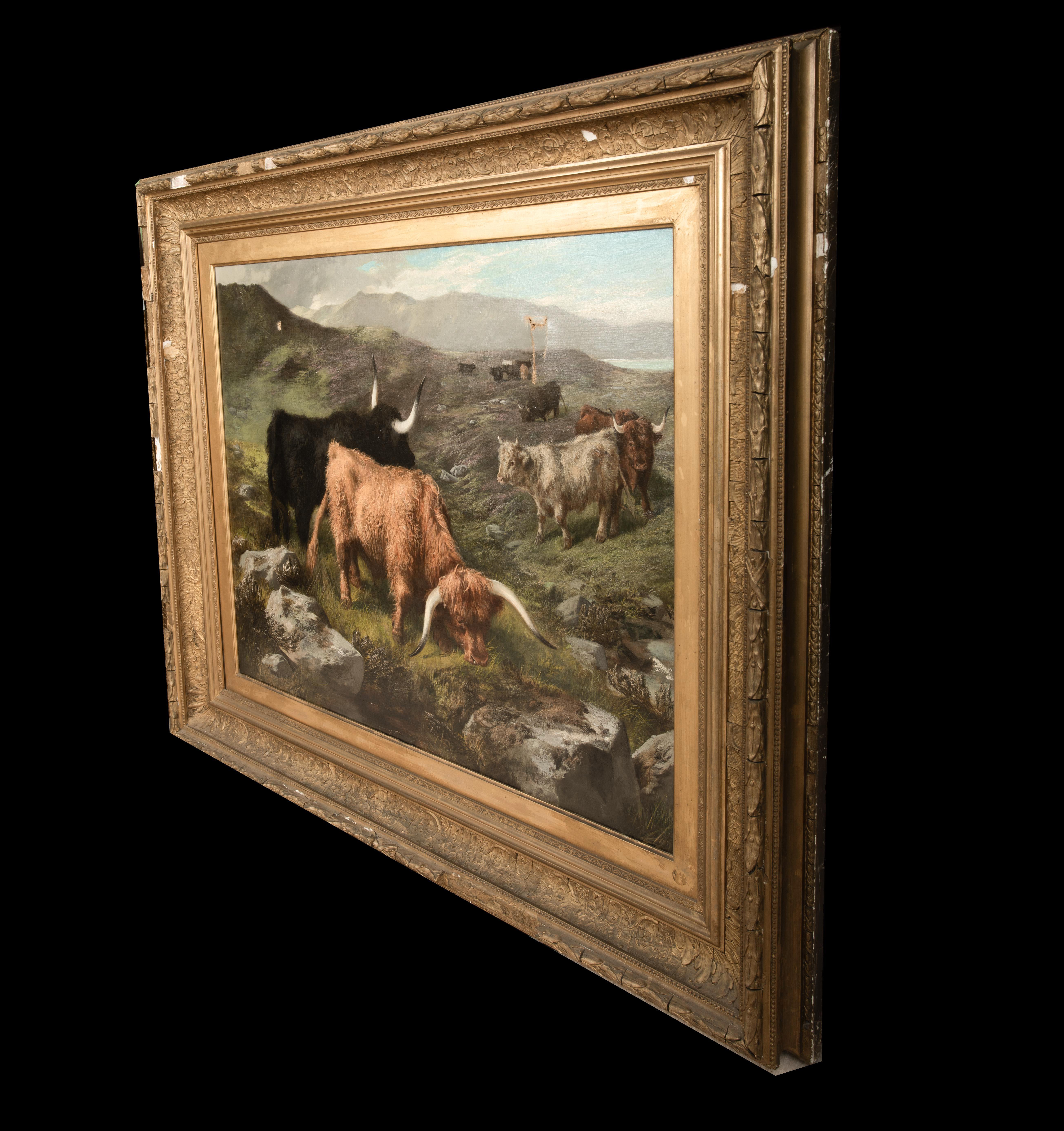 Highland Cattle, 19th Century  by E R Breach (19th Century, Scottish)   For Sale 6