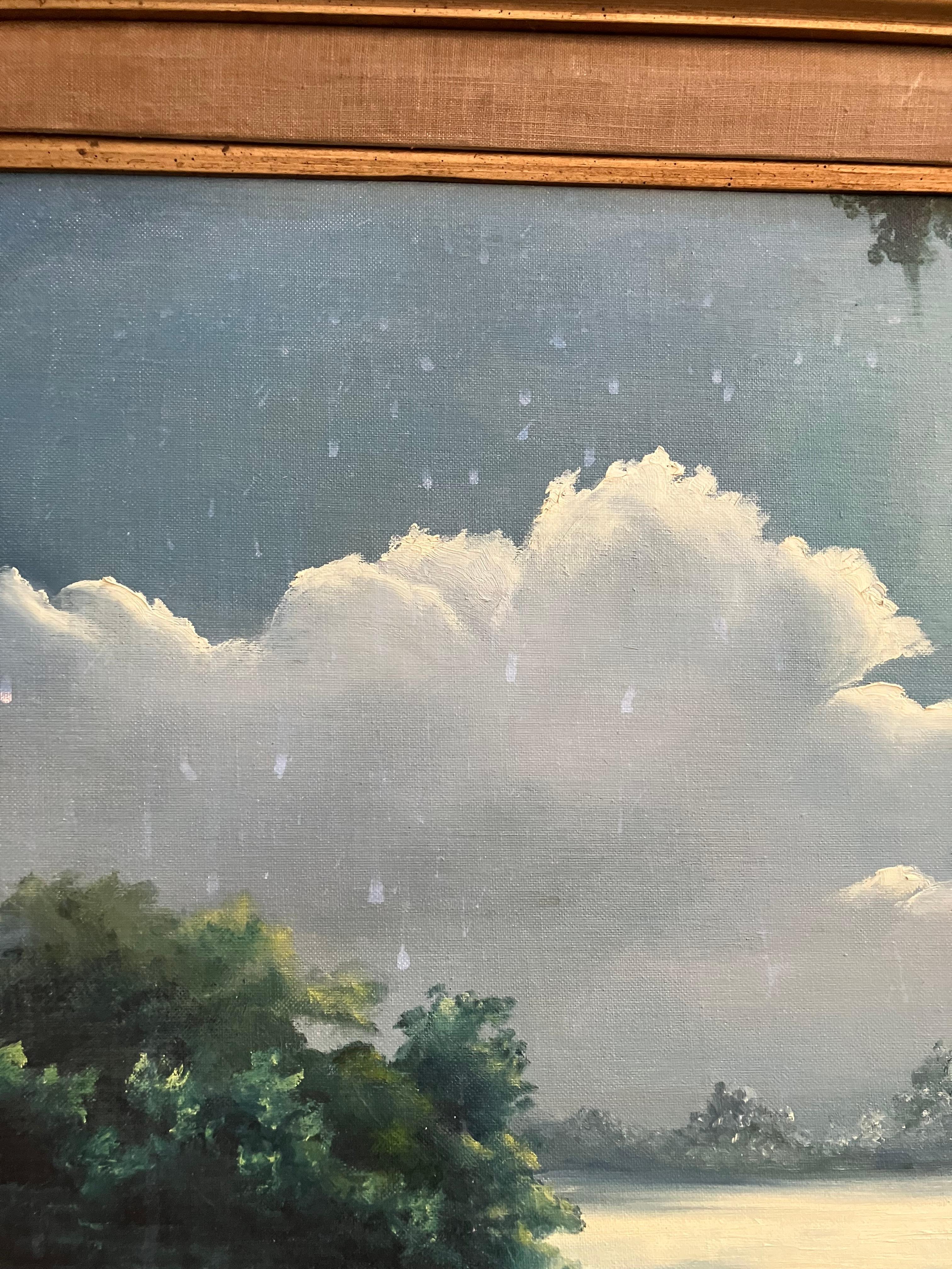 Wegelagerer-Stil (Grau), Landscape Painting, von Unknown