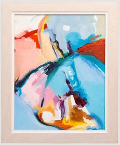 Hilary Soper - Acrilico contemporaneo, Una visione di blu e rosa