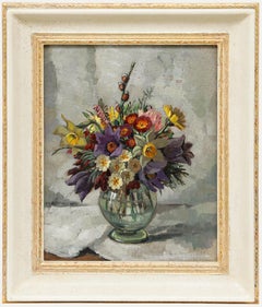 Hilde Böklen (1897-1987) - Framed Mid 20th Century Oil, Spring Bouquet